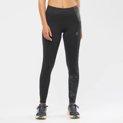 Calça Legging Salomon Cross Run 28'' Feminino Pretas | PT T39475